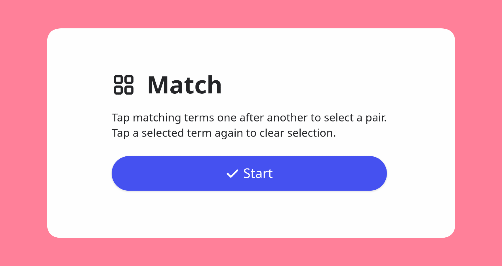 New Maching Activity Screenshot